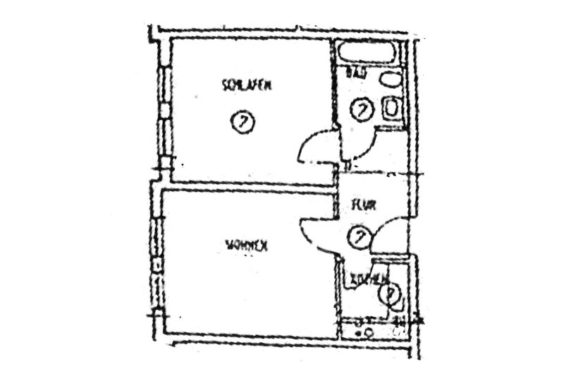 2-Raum-Wohnung im Charlottenviertel
